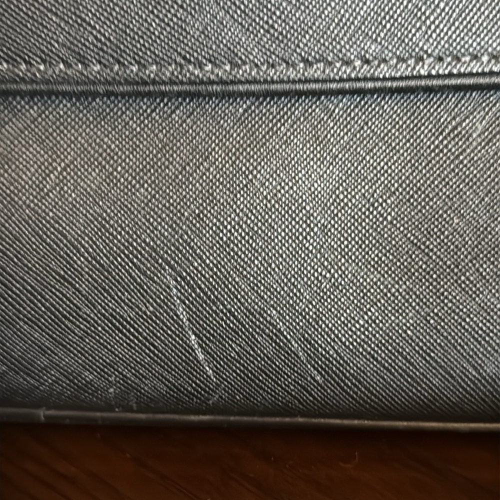 Coach Black Solid Leather Messenger Crossbody Adj… - image 3